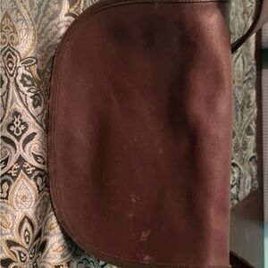 Elegant Brown Leather Men's Bag